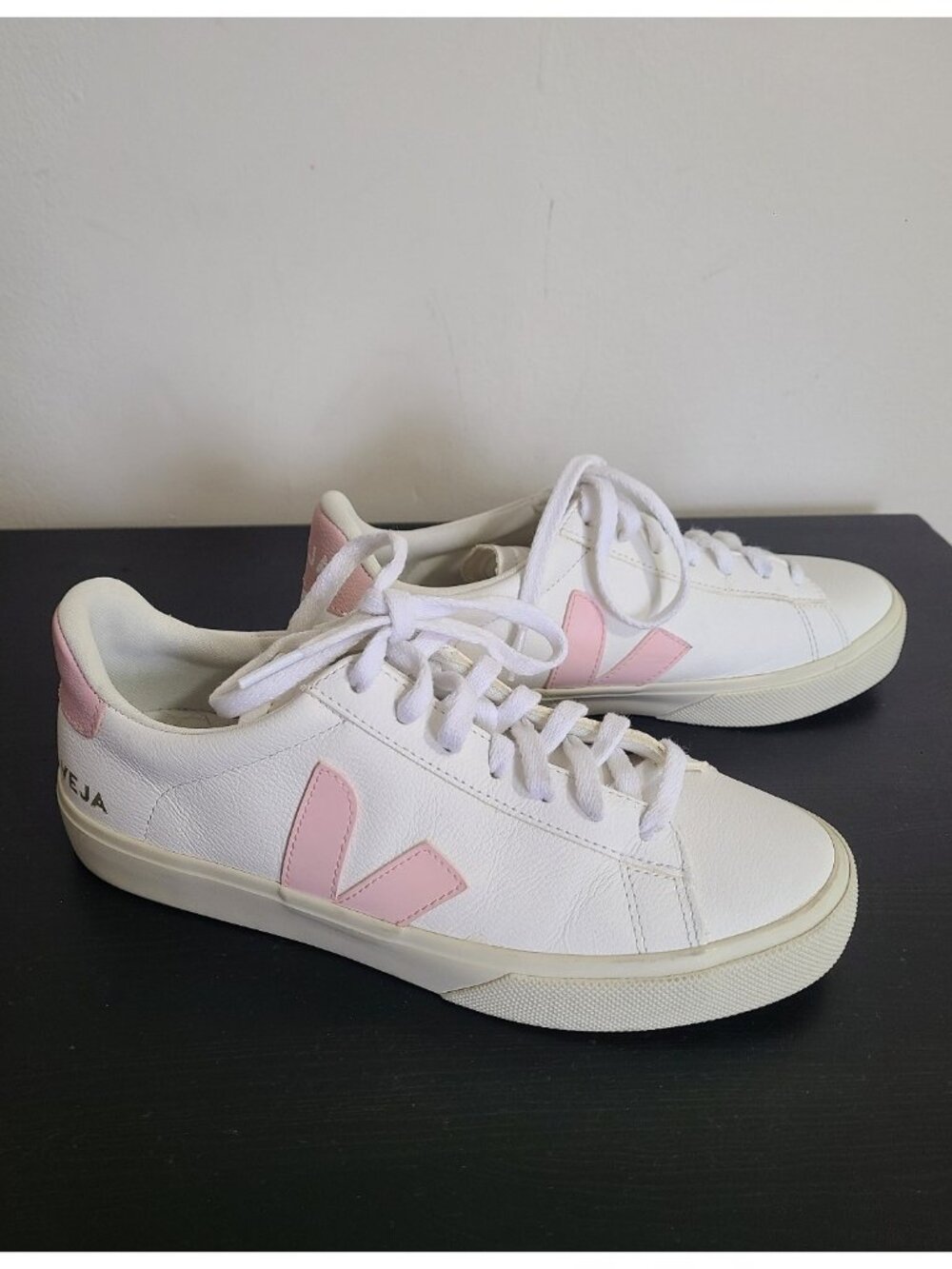 Veja Esplar Low Top Sneaker Leather White Petal Women's size 8.5